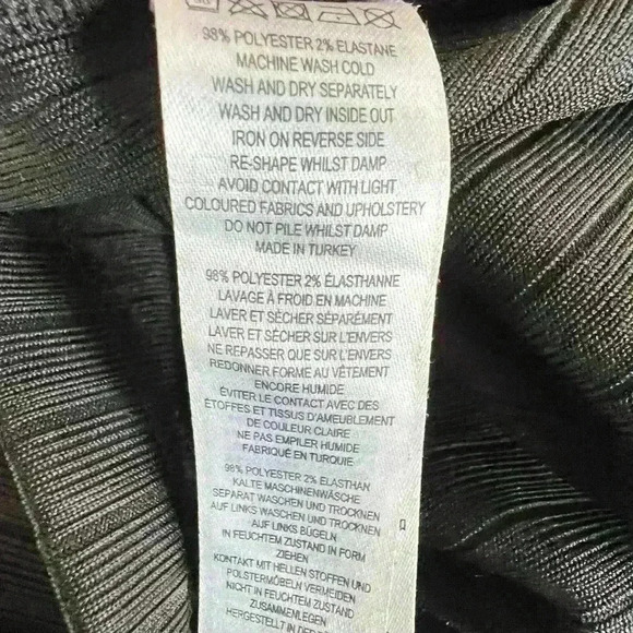 French Connection Ribbed Zip Back Dress with Back Opening. - Picture 4 of 4